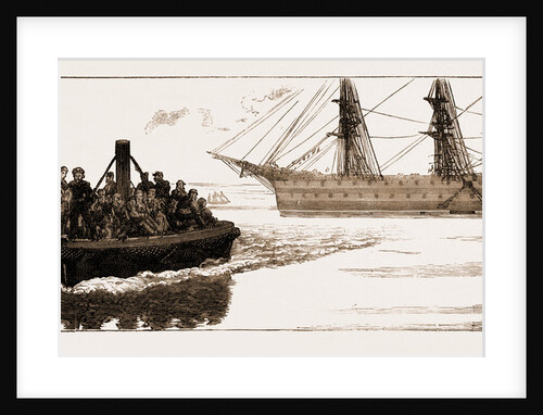 The Portland 'bus, Or Steam Launch Attached To H.M.S. Hercules, In Fair Weather by Anonymous