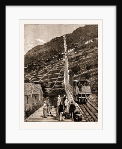 The Steepest Railway In The World: The New Mountain Line Between Montreux And Glion, Switzerland, 1883 by Anonymous