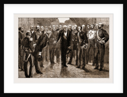 President Grevy And The French Cabinet Receiving The King At The Gare Du Nord, Paris, France, 1883 by Anonymous