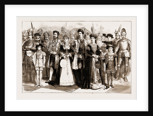 A Chess Tournament With Living Pieces At Brighton, UK, 1883 by Anonymous