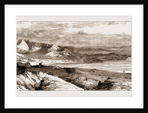 The New Railway Bridge Across The Indus At Attock, Panoramic View Of Attock And The Surrounding Country, 1883 by Anonymous