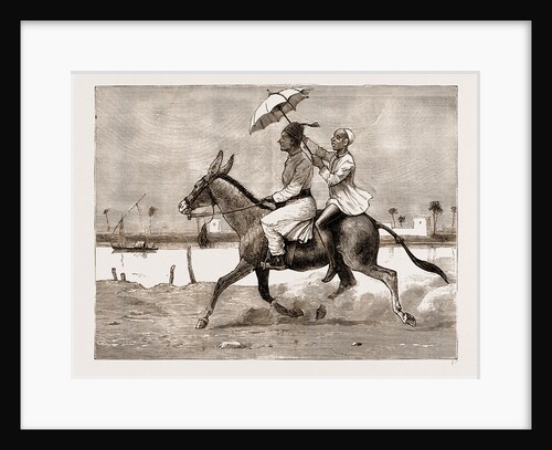 Master And Slave: A Sketch On The Banks Of The Blue Nile, Khartoum, Sudan, 1883 by Anonymous