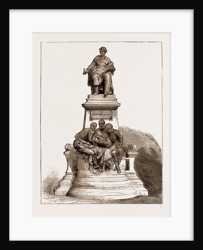 The Late Gustave Dore's Statue Of Alexandre Dumas On The Place Malesherbes, Paris, France, 1883 by Anonymous