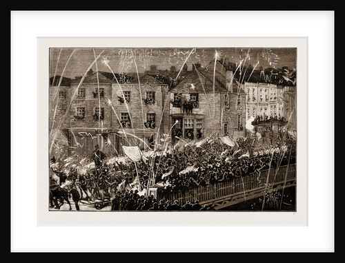 The Guy Fawkes Celebration At Bridgewater, UK, 1883 by Anonymous