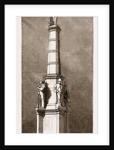 The Zulu War Memorial At Pietermaritzburg, South Africa, 1883 by Anonymous