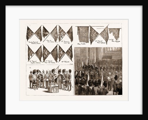 The Duke Of Cambridge Depositing The Colours Of Seventeen Scottish Regiments In St. Giles's High Church, Edinburgh, Scotland, UK, 1883 by Anonymous