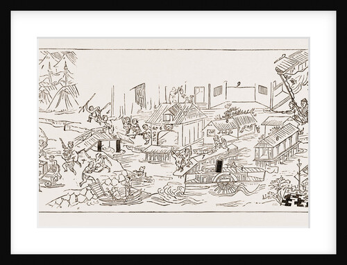 The Rioting In Canton, 1883 by Anonymous