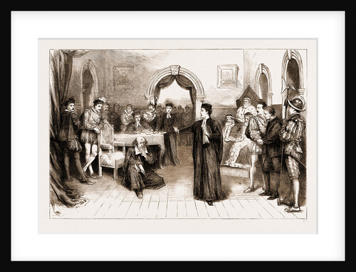 The Trial Scene From The Merchant Of Venice As Performed At Oxford By Members Of The Philothespian Club, UK, 1883 by Anonymous