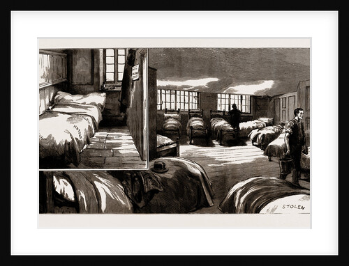 Singles And Doubles In A Common Lodging House, 1886 by Anonymous