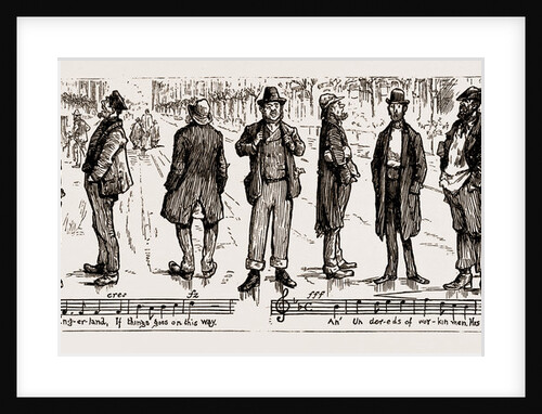 The Unemployed, UK, 1886 by Anonymous