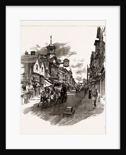 The Opening Of The Coaching Season, The London Coach Passing Down High Street, Guildford, UK, 1886 by Anonymous