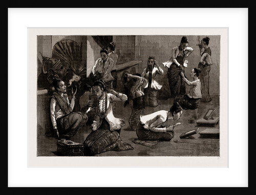 Ladies Of The Ballet: Behind The Scenes In The Palace, Mandalay, Burma, 1886 by Anonymous
