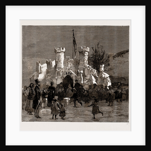 A Snow Castle At Settle, Ribblesdale, Yorkshire, UK, 1886 by Anonymous