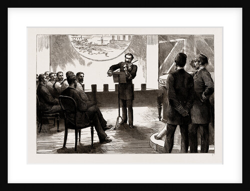 The Combined Fleet In Suda Bay: The Duke Of Edinburgh Plays The Violin, 1886 by Anonymous