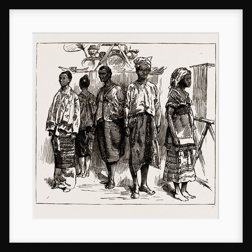 The Indian Section Of The Colonial And Indian Exhibition: Group Of Burmans, 1886 by Anonymous