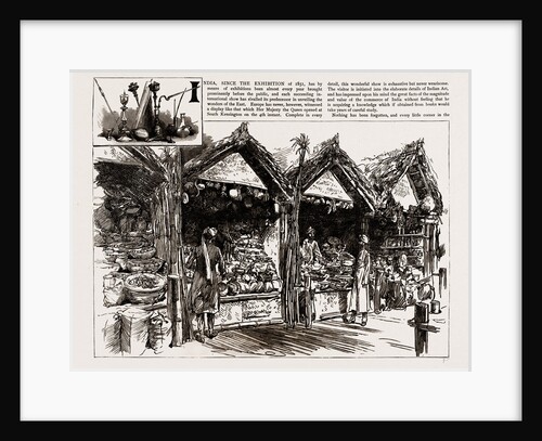 The Native Bazaar In The Economic Court Of The Colonial And Indian Exhibition, 1886 by Anonymous