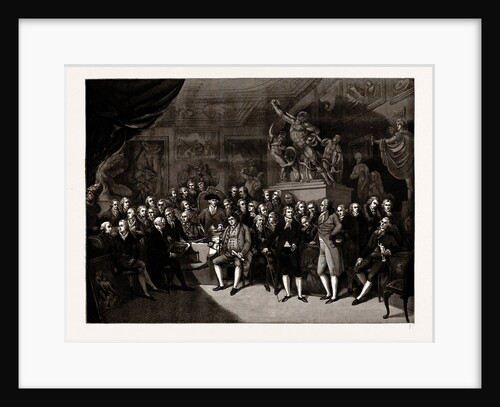 The Royal Academicians Assembled In The Council Room, Somerset House, 1793, Sir Benjamin West. President, Uk by Anonymous