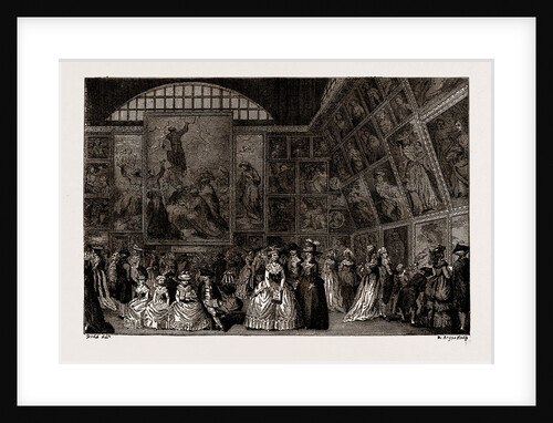 The First Exhibition Of The Royal Academy, Somerset House, 1780, London, Uk by Anonymous