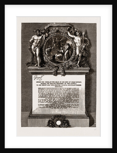 Royal Academy Diploma Of Sir Joshua Reynolds by Anonymous