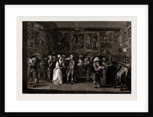 Exhibition Of The Royal Academy, Pall Mall, London, UK, 1771 by Anonymous