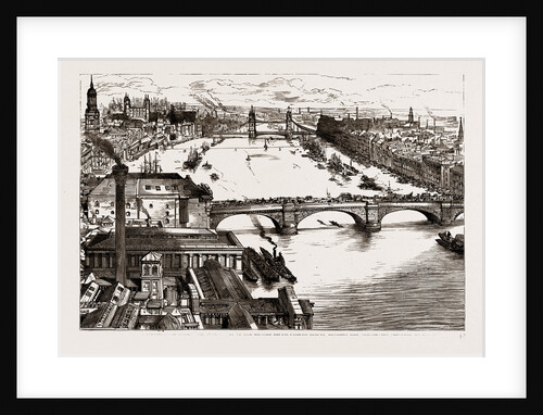 Means Of Communication Between The North And South Sides Of The Thames Below London Bridge by Anonymous