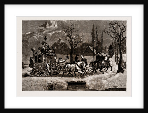 King Ludwig Of Bavaria Driving In His Sledge, 1886 by Anonymous