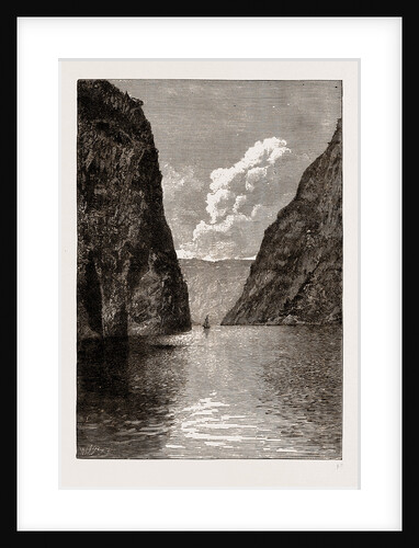 In The Naerofjord, Norway, 1886 by Anonymous