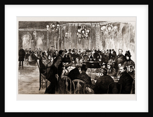 The Interior Of The Gambling Saloon, 1886 by Anonymous