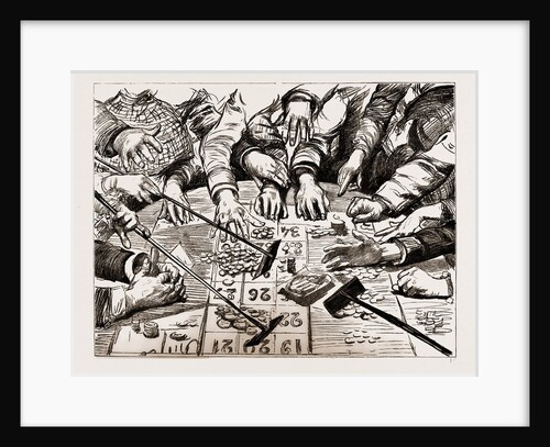 A Mass Of Gold And A Crowd Of Hands At A Casino, 1886 by Anonymous