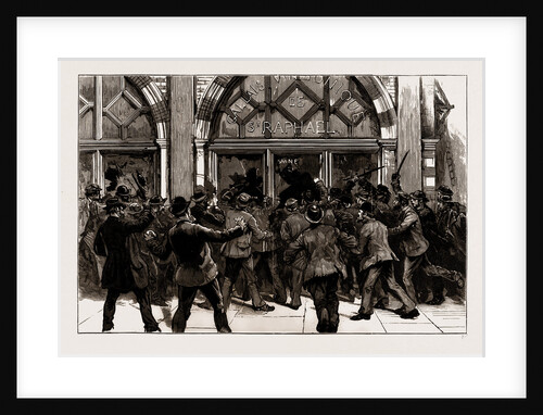 The Rioting In The West End Of London, February 8th, UK, 1886 by Anonymous