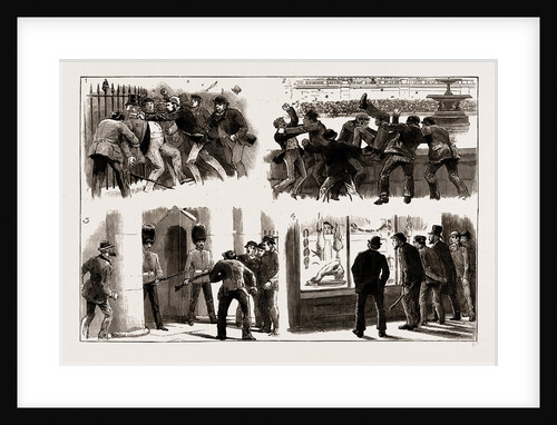 The Rioting In The West End Of London, February 8th, UK, 1886 by Anonymous