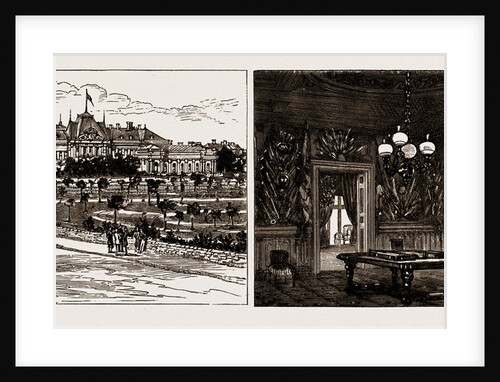 Prince Alexander Of Bulgaria At Home: Front View Of The Palace And Park At Sofia by Anonymous