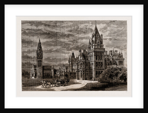 Eaton Hall: The Principal Entrance And Front, UK, 1886 by Anonymous