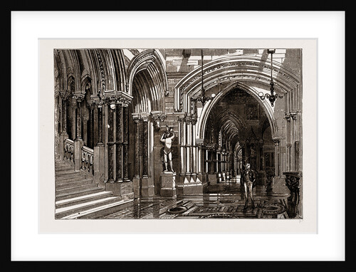 Eaton Hall: The Great Corridor And Staircase, UK, 1886 by Anonymous