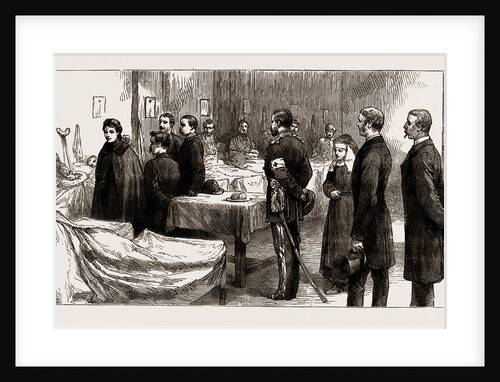 The War Between Serbia And Bulgaria: The Queen Of Serbia Visiting The Hospital Of The English National Aid Society At Belgrade, 1886 by Anonymous