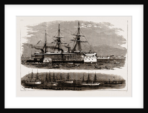 The Expedition To Upper Burma: Transfer Of The Captive King Theebaw From The Steamer Thooreah To The Troopship Clive At Rangoon, Dec. 6, 1886 by Anonymous