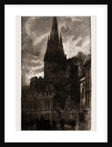 St. Mary's, Oxford, From The High Street, UK, 1886 by Anonymous