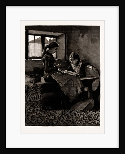 Lace-making In An Irish Cottage, 1886 by Anonymous