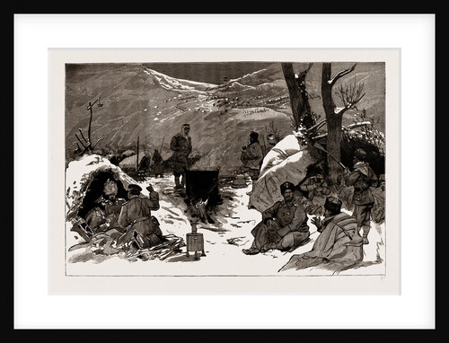 The Armistice: A Bulgarian Encampment On The Heights Above Pirot, 1886 by Anonymous