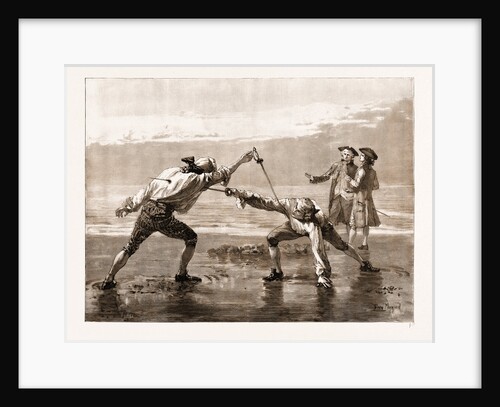 Types Of Old Swordsmanship: A Duel With Small Swords In 1760 by Anonymous