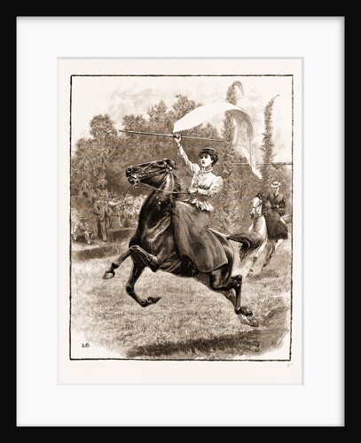 Victory: Ladies Tilting At The Ring In Tenerife, 1897 by Anonymous