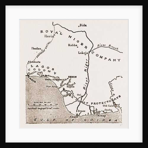 Map Showing The Situation Of Benin by Anonymous