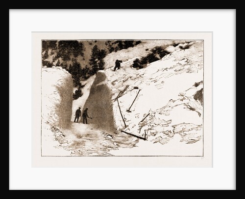 The Fatal Avalanche Near Davos, 1897 by Anonymous