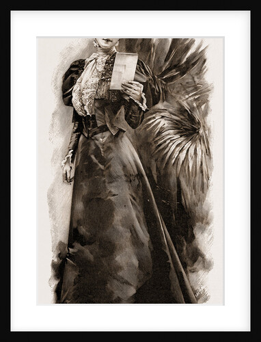 A Stylish Black Satin Dress, Fashion, 1897 by Anonymous