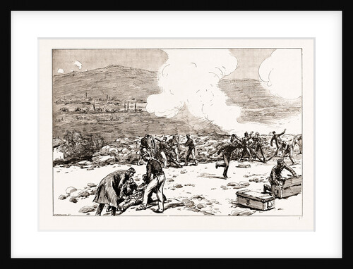 The Engagement At Mati: Greek Artillery Making Good Practice, 1897 by Anonymous