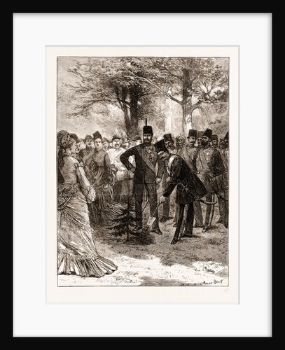 The Prince Of Wales's Garden Party At Chiswick, The Shah Planting A Tree In Commemoration Of His Visit by Anonymous