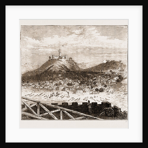 General View Of Elmina Recently Bombarded By The British Troops, The Ashantee War 1873. Anglo-ashanti Wars Between The Ashanti Empire by Anonymous