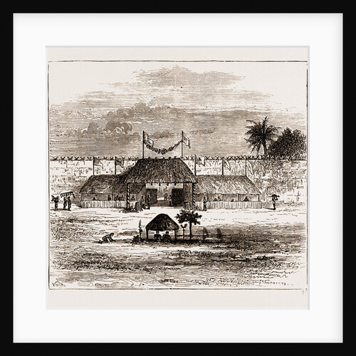 Principal Gate Or Mgenda Of The Royal Palace At Coomassie, The Ashantee War 1873. Anglo-ashanti Wars Between The Ashanti Empire by Anonymous