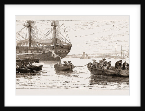 Going To The Ball On Board H.M.S. Ariadne, The Royal Yacht Squadron Regatta At Cowes by Anonymous