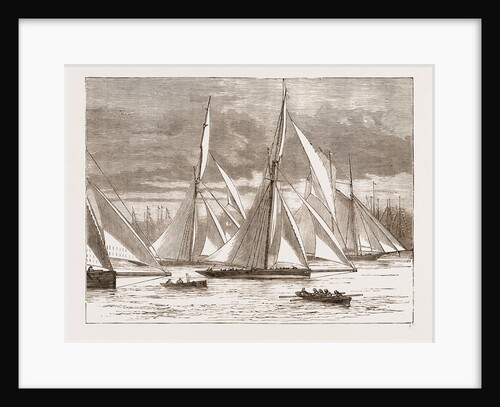 The Kriemhilda And The Arrowariadne, The Royal Yacht Squadron Regatta At Cowes by Anonymous
